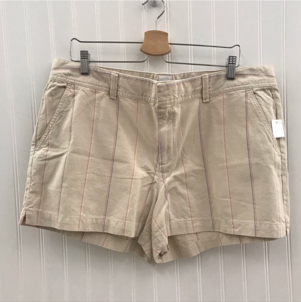 GAP Mid Rise City Shorts with Multi Color Stripes